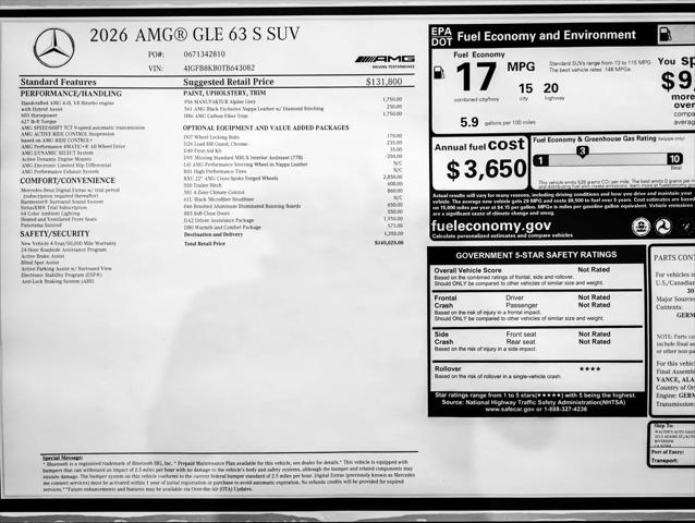 2026 Mercedes-Benz GLE AMG GLE 63 S 4MATIC+