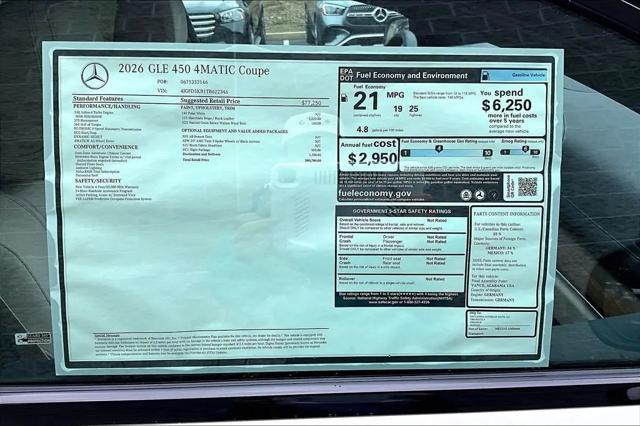2026 Mercedes-Benz GLE 450 4MATIC