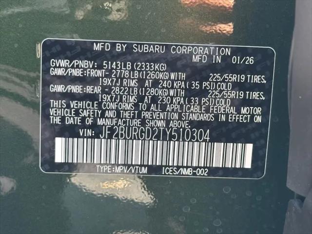2026 Subaru Outback Limited XT