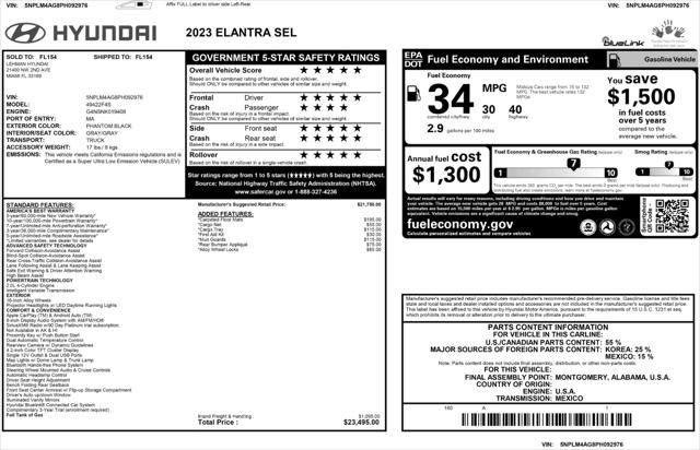 2023 Hyundai Elantra SEL