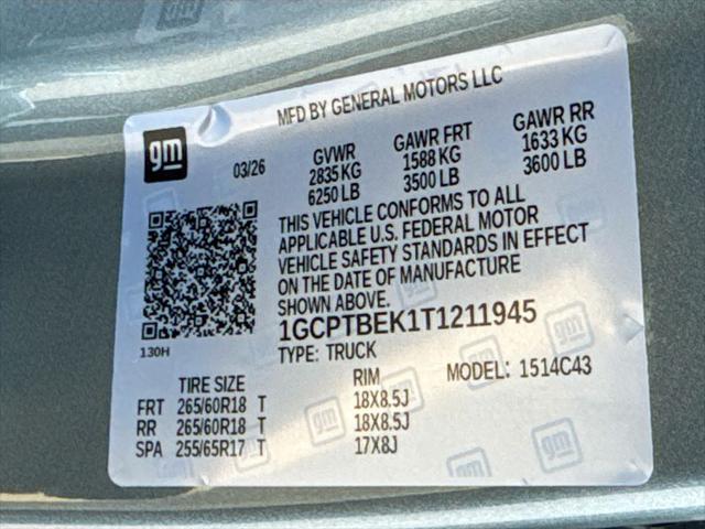 2026 Chevrolet Colorado WT, 4WD