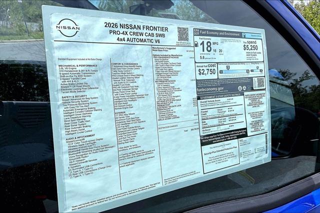 2026 Nissan Frontier Crew Cab PRO-4X 4x4