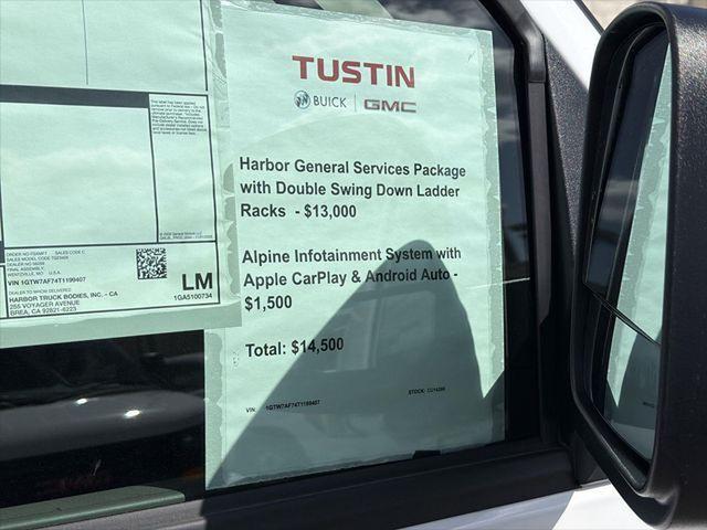 2026 GMC Savana Cargo 2500 Regular Wheelbase, Work Van, RWD