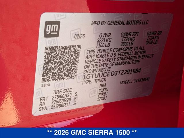2026 GMC Sierra 1500 Crew Cab, Short Bed, Elevation, 4WD