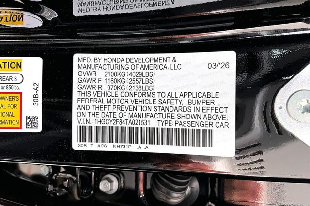2026 Honda Accord Sedan Touring