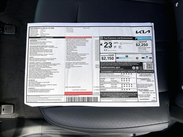 2026 Kia Sorento X-Line EX