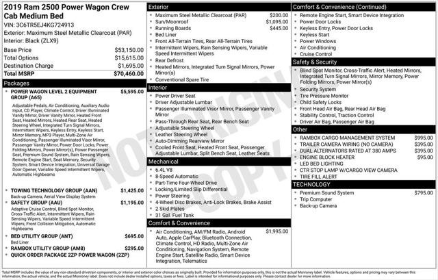2019 RAM 2500 Power Wagon Crew Cab 4x4 64 Box 2019 RAM 2500 Power Wagon Crew Cab 4x4 64 Box