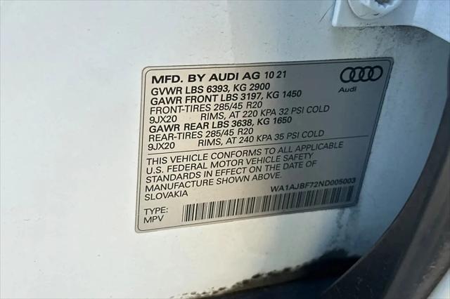 2022 Audi Q7 Premium 45 TFSI quattro Tiptronic