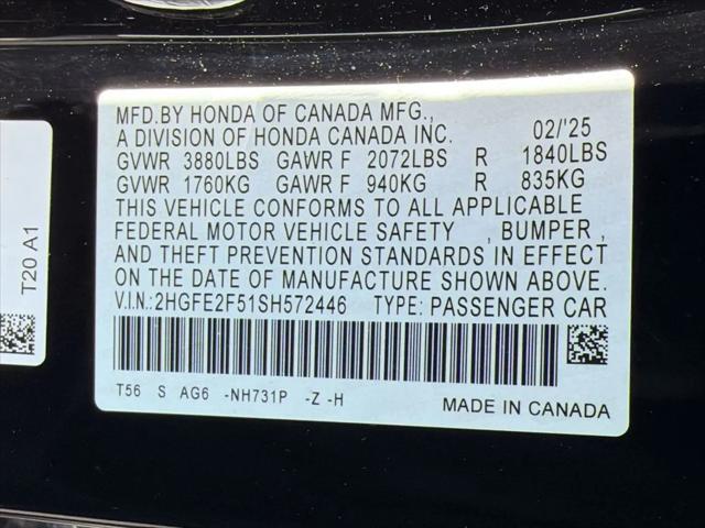 2025 Honda Civic Sport