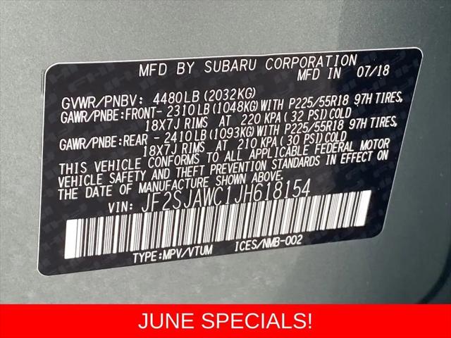 2018 Subaru Forester 2.5i Touring