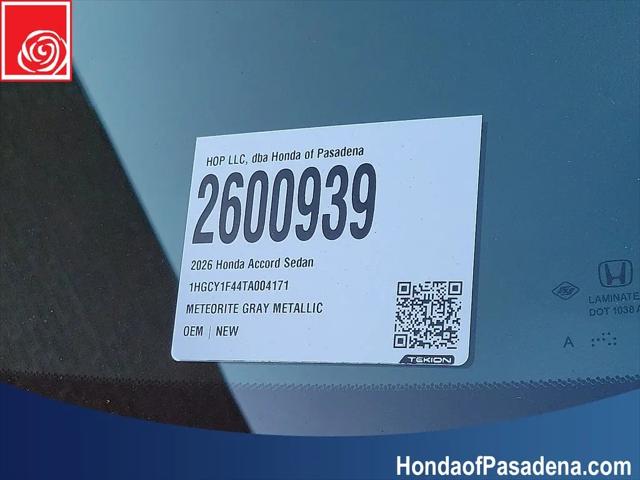2026 Honda Accord Sedan SE