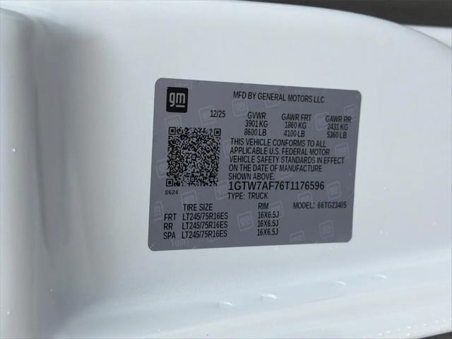 2026 GMC Savana Cargo 2500 Regular Wheelbase, Work Van, RWD