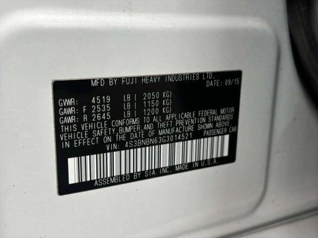 2016 Subaru Legacy 2.5i Limited