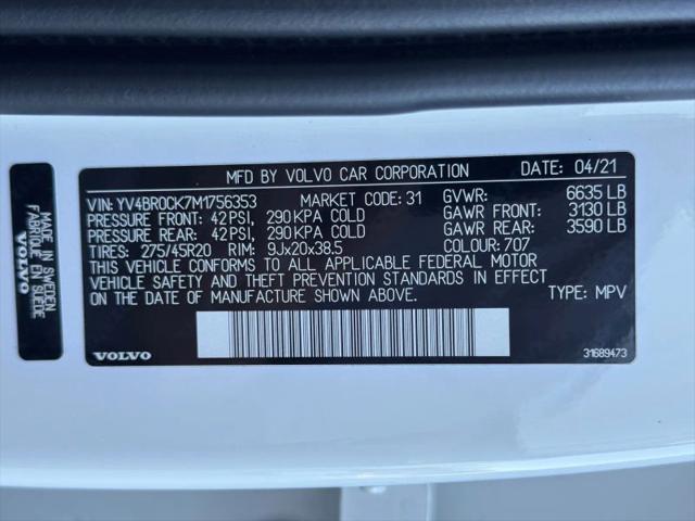 2021 Volvo XC90 Recharge T8 Inscription Expression 7 Passenger
