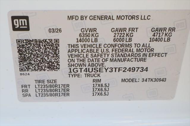 2026 GMC Sierra 3500HD Crew Cab, Long Bed, Pro Dual Rear Wheel, 4WD