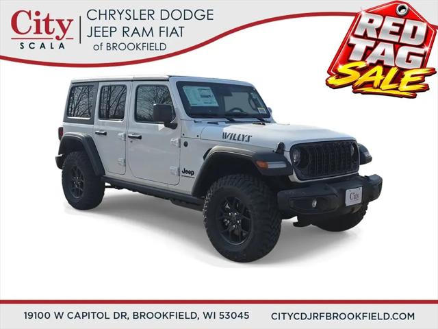 2026 Jeep Wrangler 4-Door Willys 4x4 for sale in Brookfield, WI