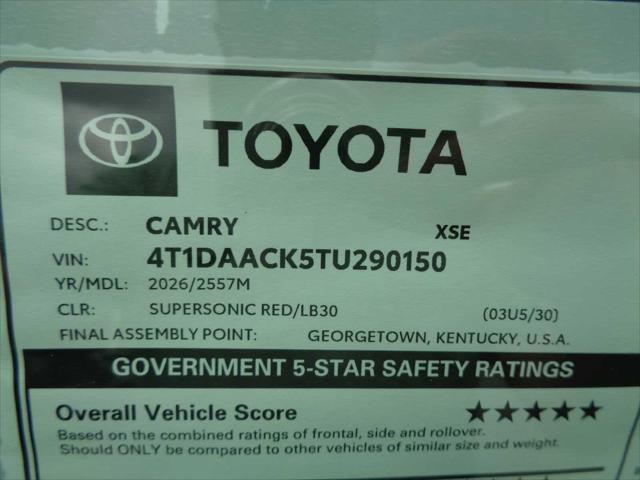 2026 Toyota Camry XSE