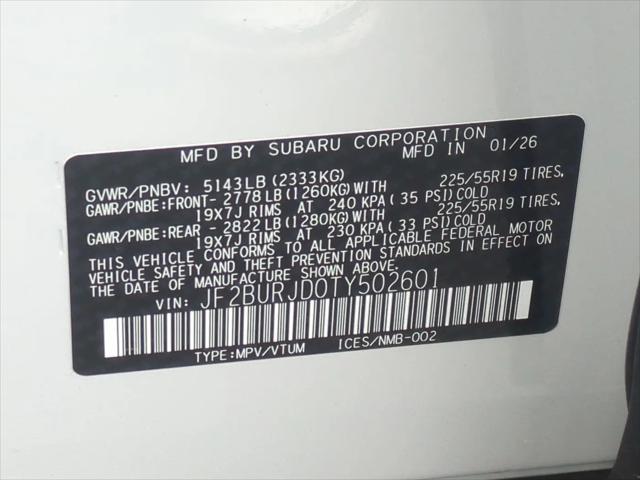 2026 Subaru Outback Touring XT