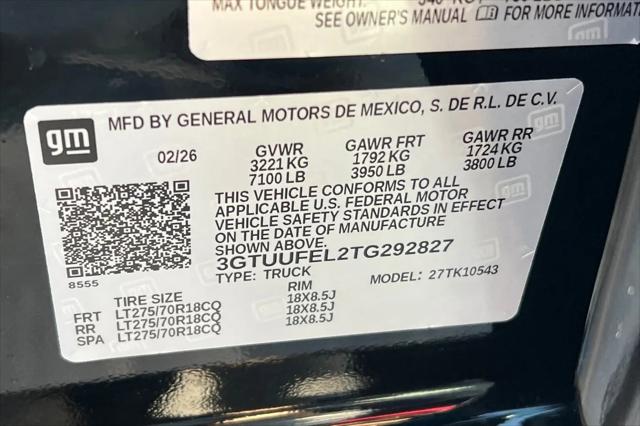 2026 GMC Sierra 1500 Crew Cab, Short Bed, AT4X, 4WD