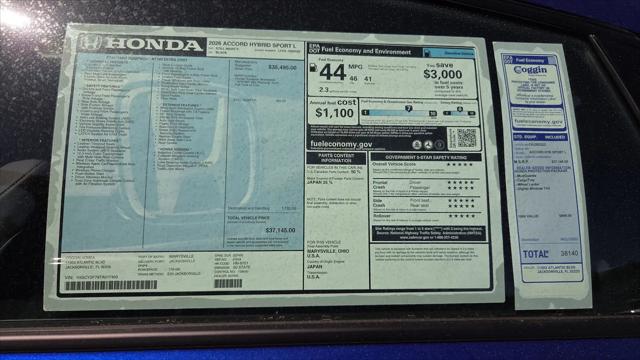 2026 Honda Accord Sedan Sport-L