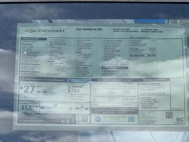 2026 Chevrolet Equinox FWD RS