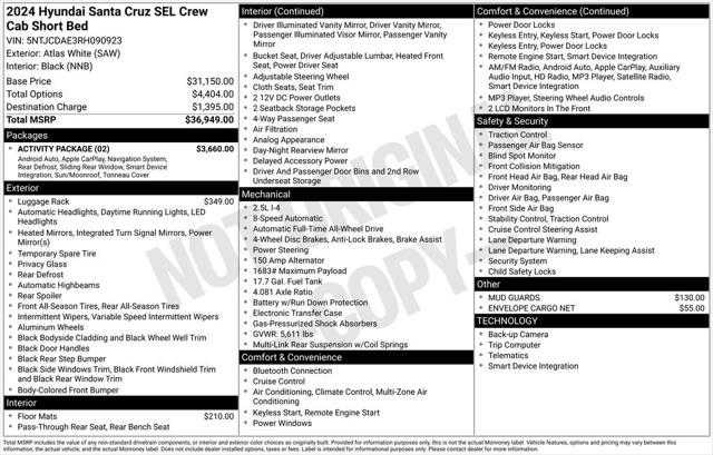 2024 Hyundai Santa Cruz SEL