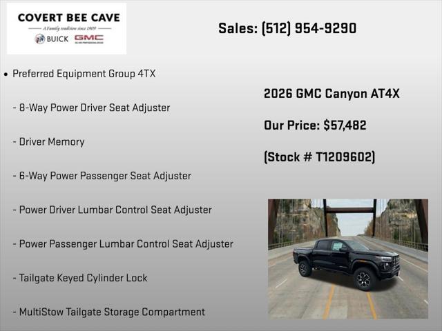 2026 GMC Canyon AT4X, 4WD