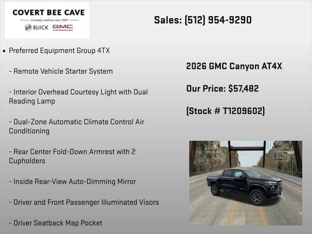 2026 GMC Canyon AT4X, 4WD