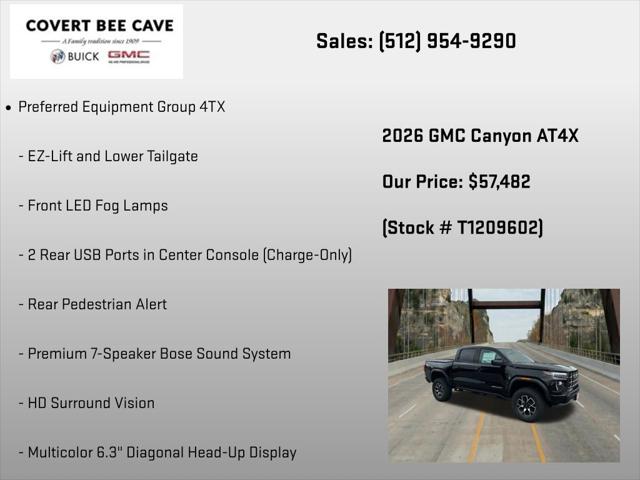 2026 GMC Canyon AT4X, 4WD