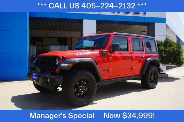 2025 Jeep Wrangler 4xe Willys 4xe for sale in Chickasha, OK