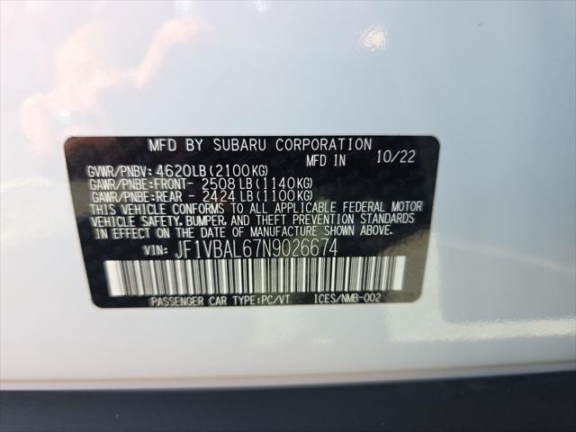 2022 Subaru WRX Limited