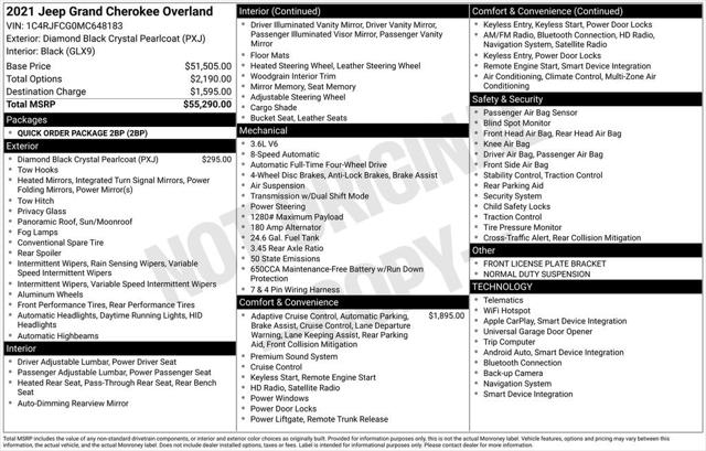2021 Jeep Grand Cherokee Overland 4x4 2021 Jeep Grand Cherokee Overland 4x4