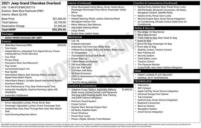 2021 Jeep Grand Cherokee Overland 4x4