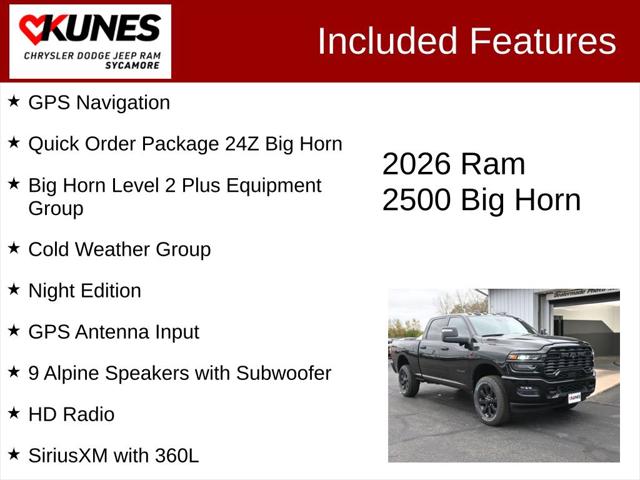 2026 RAM 2500 RAM 2500 BIG HORN CREW CAB 4X4 64 BOX