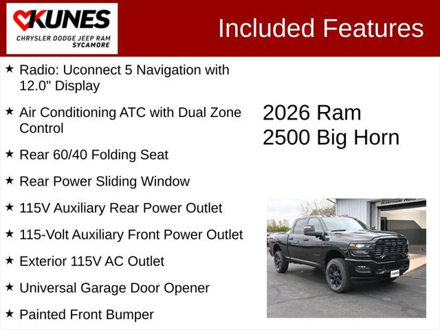 2026 RAM 2500 RAM 2500 BIG HORN CREW CAB 4X4 64 BOX