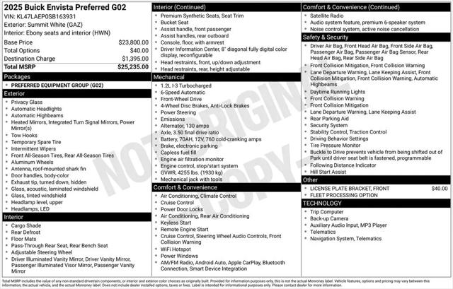 2025 Buick NV Preferred FWD