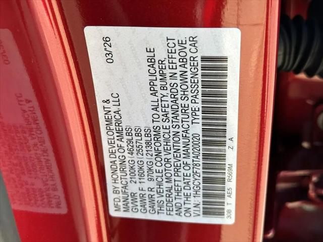 2026 Honda Accord Sedan Sport-L