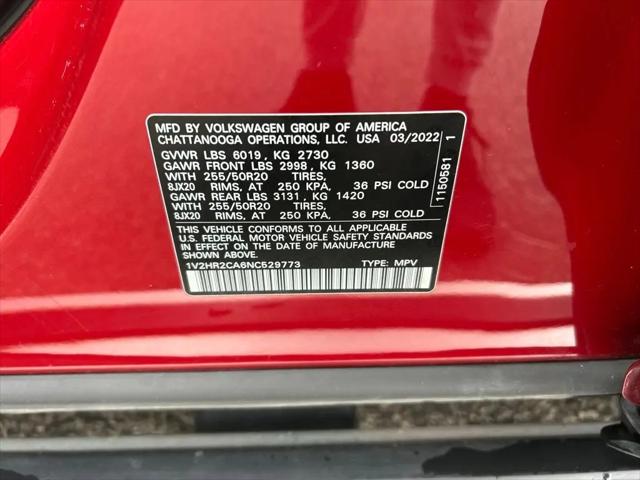2022 Volkswagen Atlas 3.6L V6 SE w/Technology