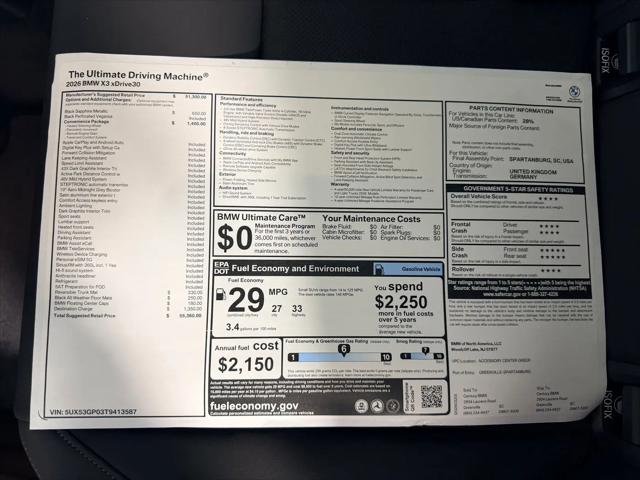 2026 BMW X3 30 xDrive