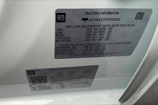 2026 GMC Sierra 2500HD Crew Cab, Long Bed, Pro, 4WD