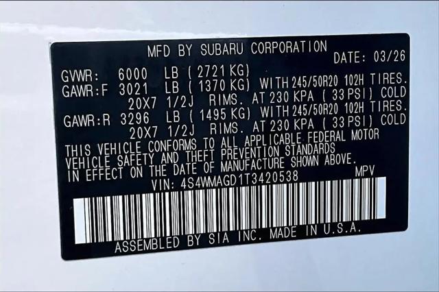 2026 Subaru Ascent Limited 7-Passenger