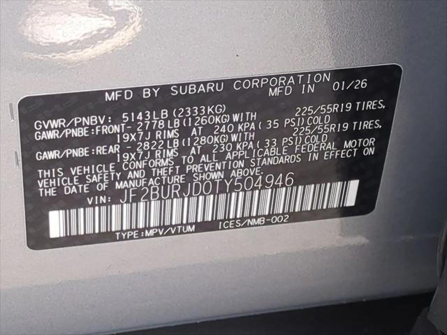 2026 Subaru Outback Touring XT
