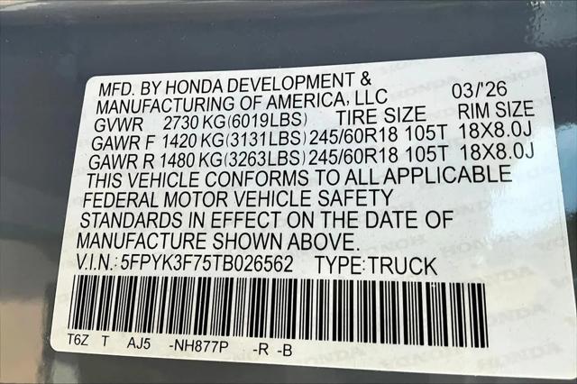 2026 Honda Ridgeline TrailSport+