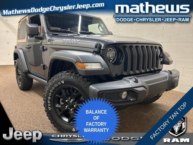 2022 Jeep Wrangler Willys 4x4 for sale near Marion, OH