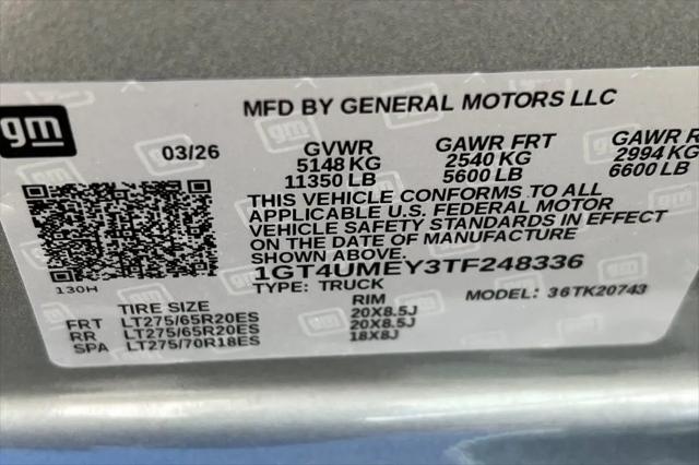 2026 GMC Sierra 2500HD Crew Cab, Standard Bed, SLE, 4WD