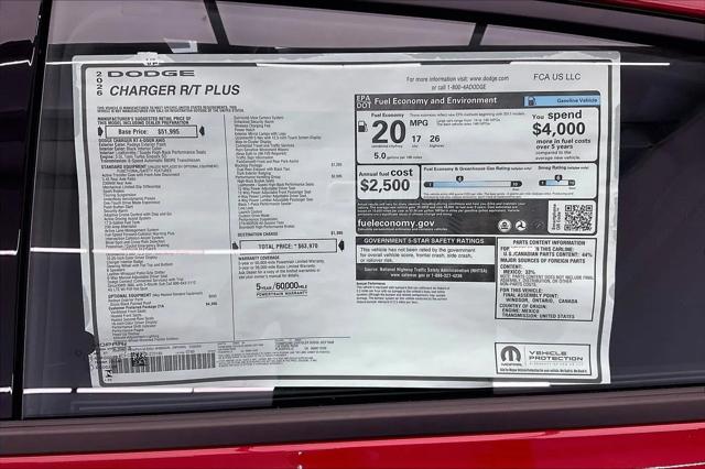 2026 Dodge Charger R/T Plus 4-Door AWD