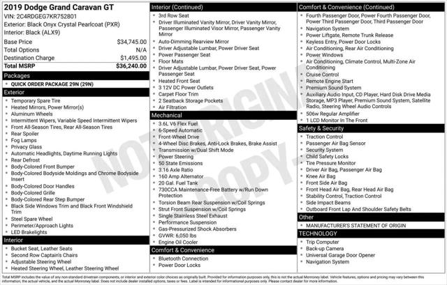 2019 Dodge Grand Caravan GT for sale in Greensboro, NC