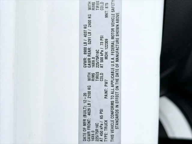 2021 Ram ProMaster 2500 Cargo Van High Roof 159" WB