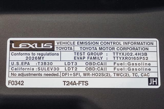 2026 Lexus TX 350 Unknown
