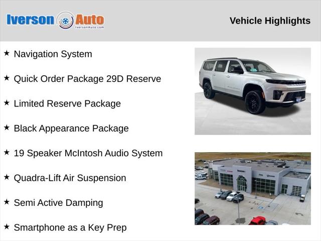 2026 Wagoneer Grand Wagoneer GRAND WAGONEER L LIMITED RESERVE 4X4